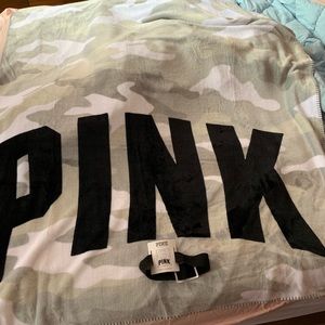 Brand new pink super soft camo blanket
